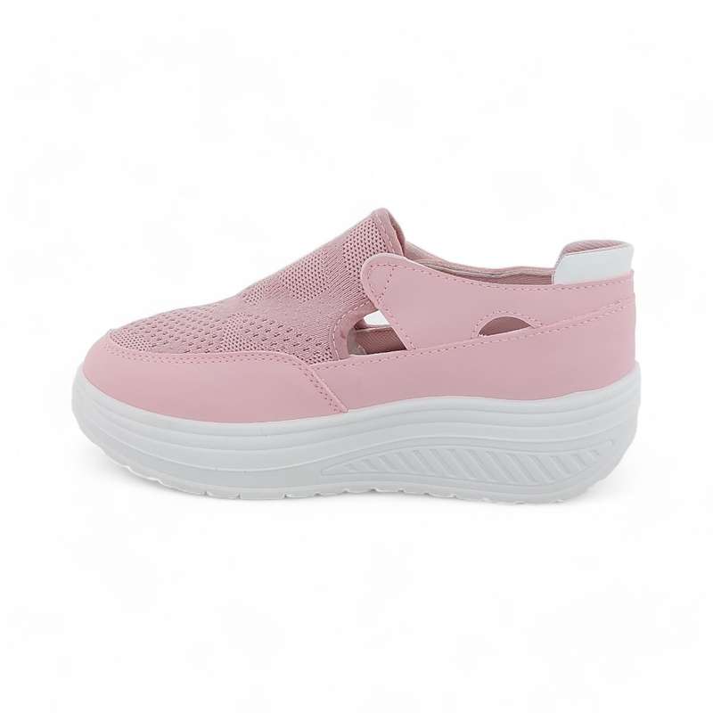 Fashion Platform Sneaker with Hook and Loop XB3905