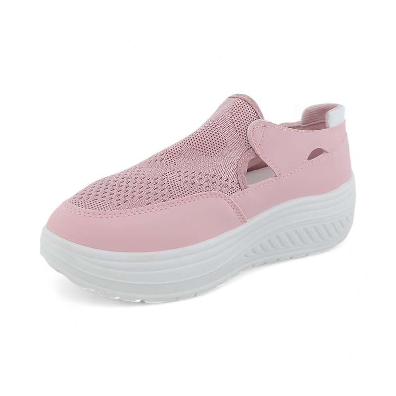 Fashion Platform Sneaker with Hook and Loop XB3905