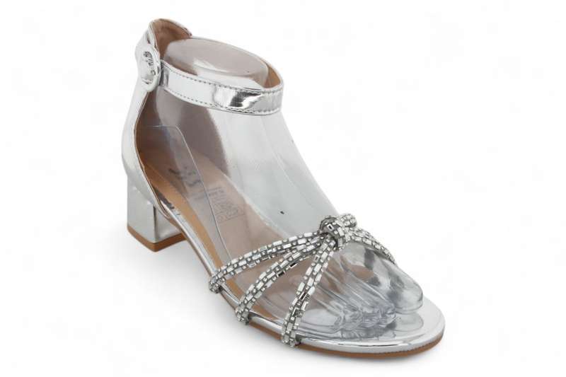 TTP Women Patent Ankle Strap Block Heel Sandals HT240625