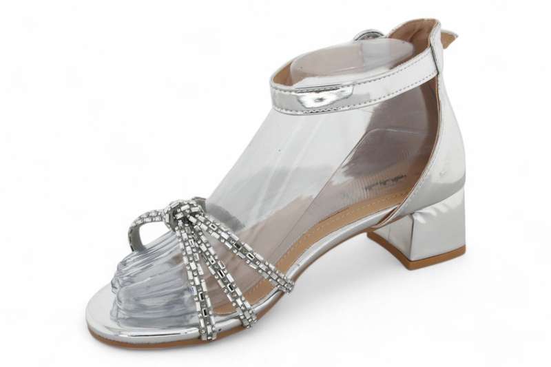TTP Women Patent Ankle Strap Block Heel Sandals HT240625