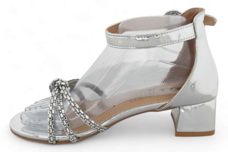 TTP Women Patent Ankle Strap Block Heel Sandals HT240625
