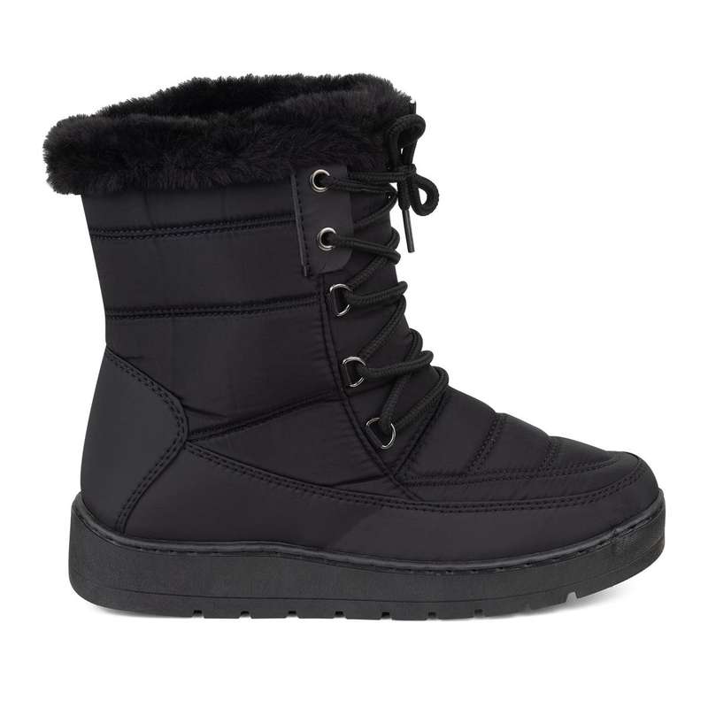 TTP - Snow Boots with Fur lining Shoe Lace and Side Zipper - YZCR230319