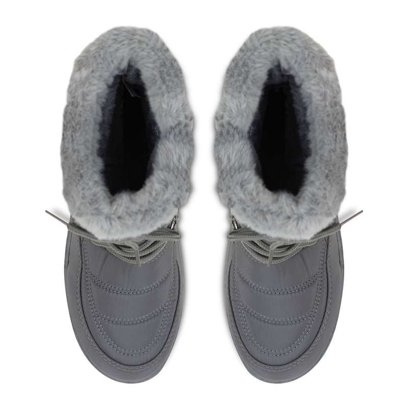 TTP - Snow Boots with Fur lining Shoe Lace and Side Zipper - YZCR230319