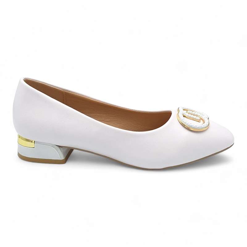 TTP Women PU Low Block Heel JSF89