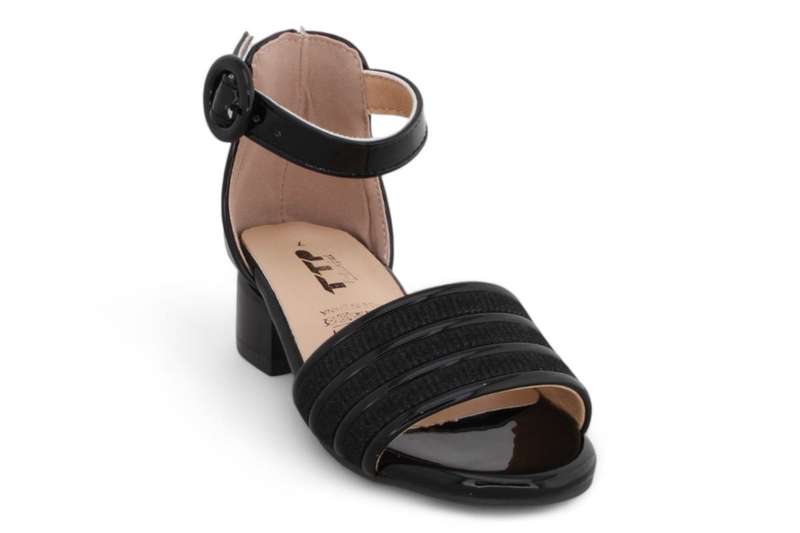TTP Girls Block Heel Sandals with Ankle Strap HT001