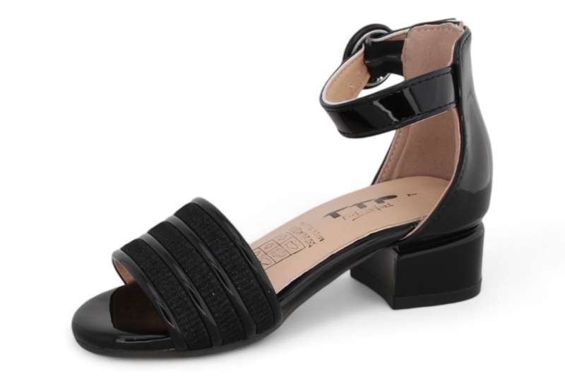 TTP Girls Block Heel Sandals with Ankle Strap HT001