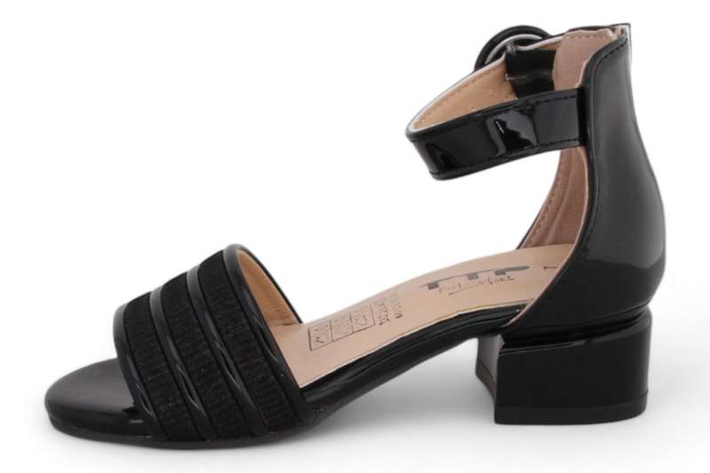 TTP Girls Block Heel Sandals with Ankle Strap HT001