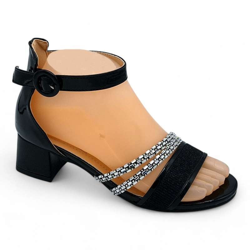 TTP Women Ankle Strap Low Block Heel Sandals - HT005