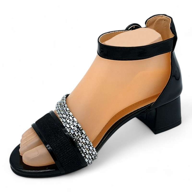 TTP Women Ankle Strap Low Block Heel Sandals - HT005