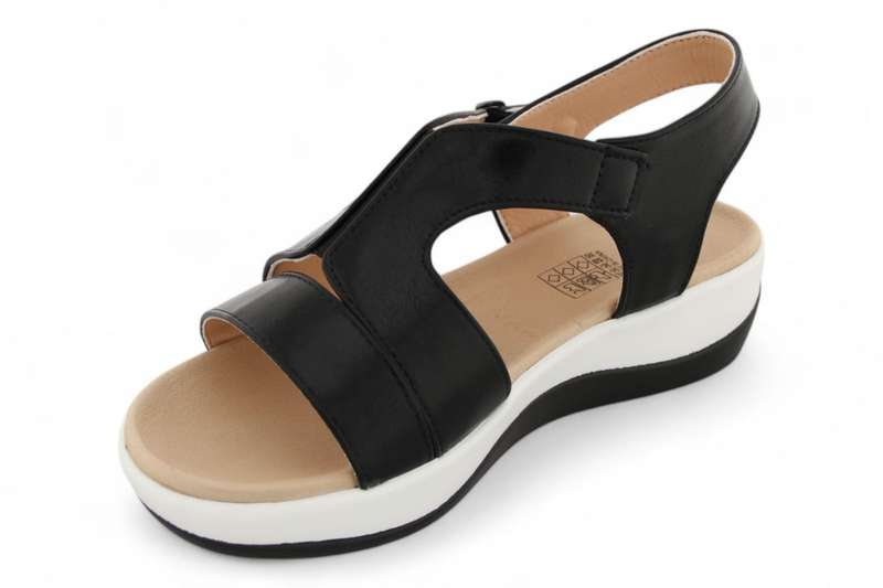 TTP Women Platform Strappy T-Bar Sandals with Buckle - HT2207-6