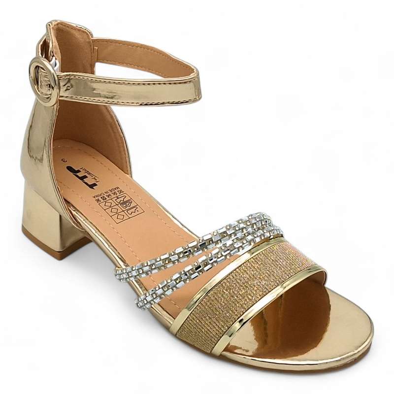TTP Women Ankle Strap Low Block Heel Sandals - HT005