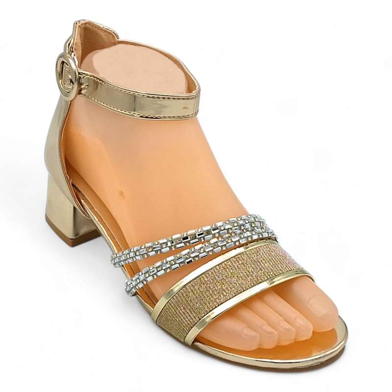 TTP Women Ankle Strap Low Block Heel Sandals - HT005
