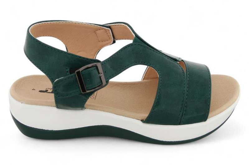 TTP Women Platform Strappy T-Bar Sandals with Buckle - HT2207-6