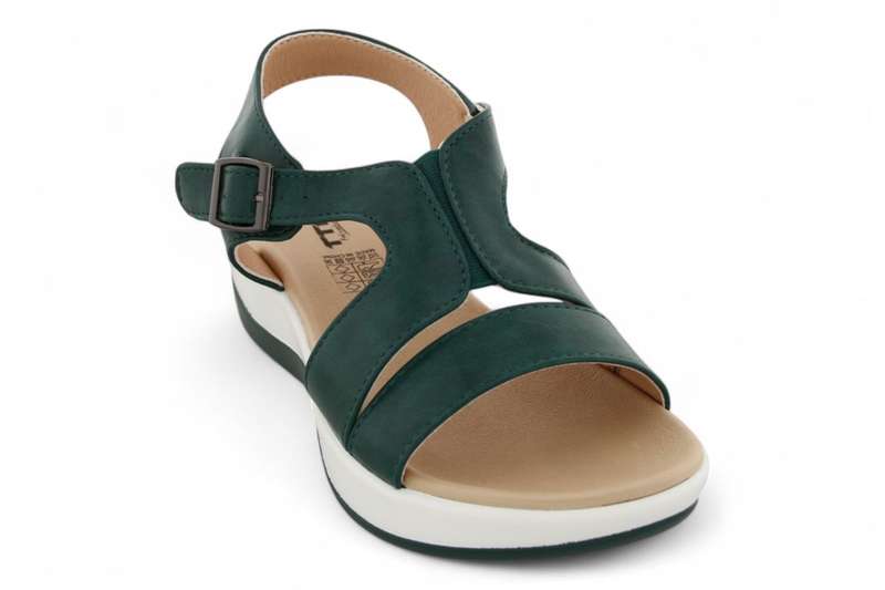 TTP Women Platform Strappy T-Bar Sandals with Buckle - HT2207-6