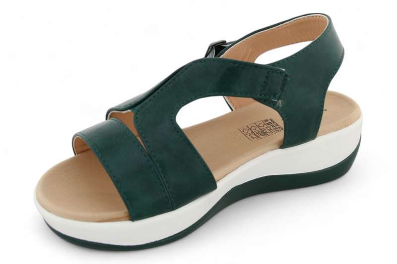 TTP Women Platform Strappy T-Bar Sandals with Buckle - HT2207-6