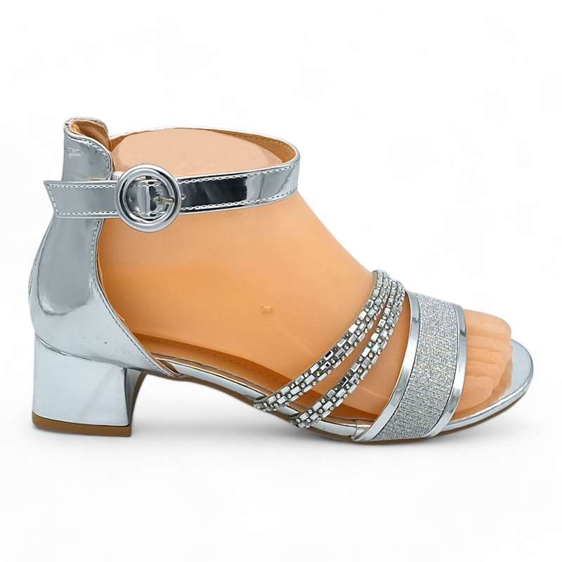 TTP Women Ankle Strap Low Block Heel Sandals - HT005