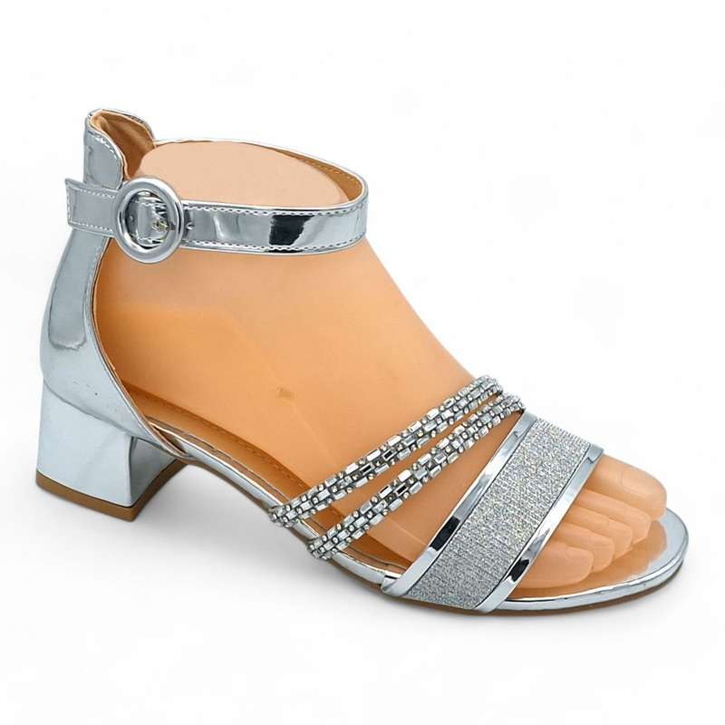 TTP Women Ankle Strap Low Block Heel Sandals - HT005