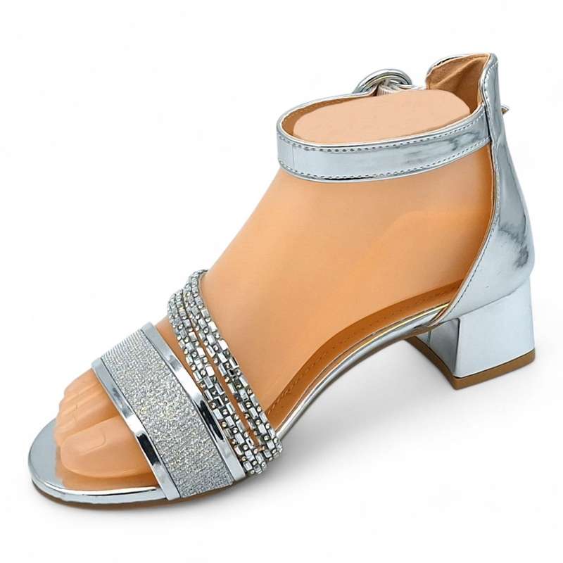 TTP Women Ankle Strap Low Block Heel Sandals - HT005