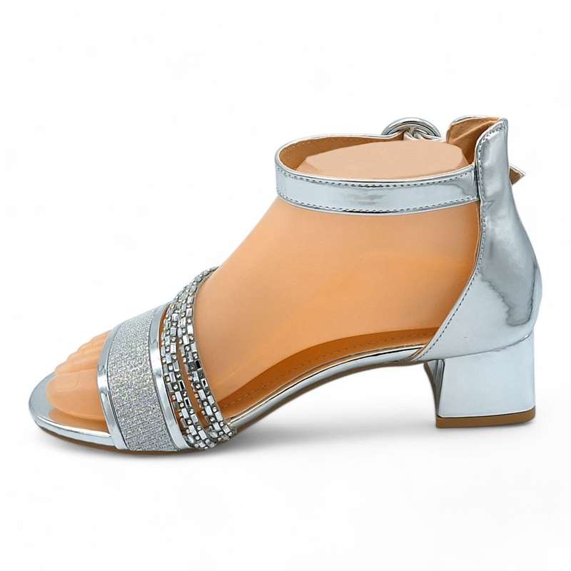TTP Women Ankle Strap Low Block Heel Sandals - HT005