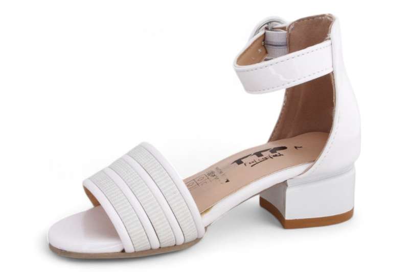 TTP Girls Block Heel Sandals with Ankle Strap HT001