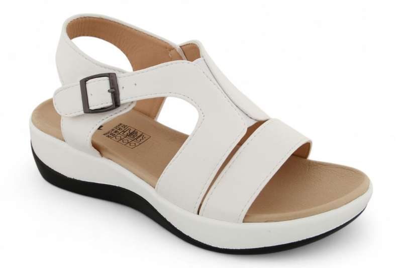 TTP Women Platform Strappy T-Bar Sandals with Buckle - HT2207-6