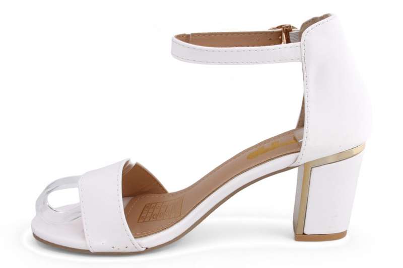 TTP Women PU Block Heel with Open Toe and Ankle Strap JSF103PU