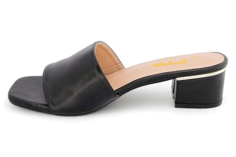 TTP Women Slip On Block Heel Square Open Toe Sandal JSF105
