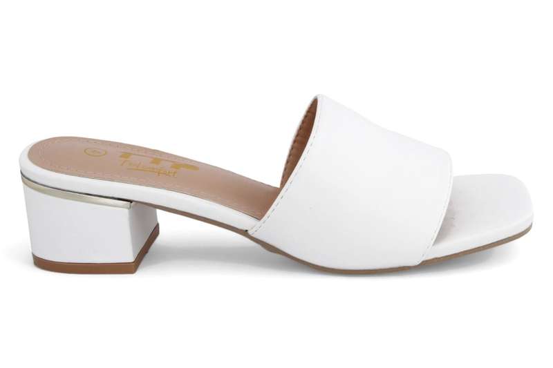 TTP Women Slip On Block Heel Square Open Toe Sandal JSF105