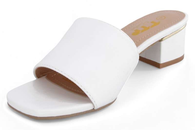 TTP Women Slip On Block Heel Square Open Toe Sandal JSF105