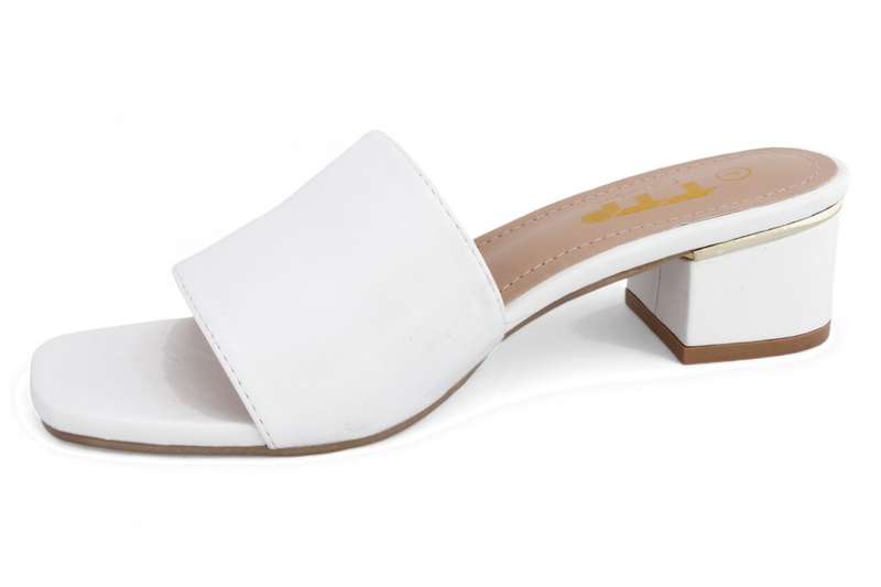 TTP Women Slip On Block Heel Square Open Toe Sandal JSF105
