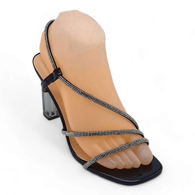 TTP Women Pull-On Wave Strap Block Heel Sandals - JSF125