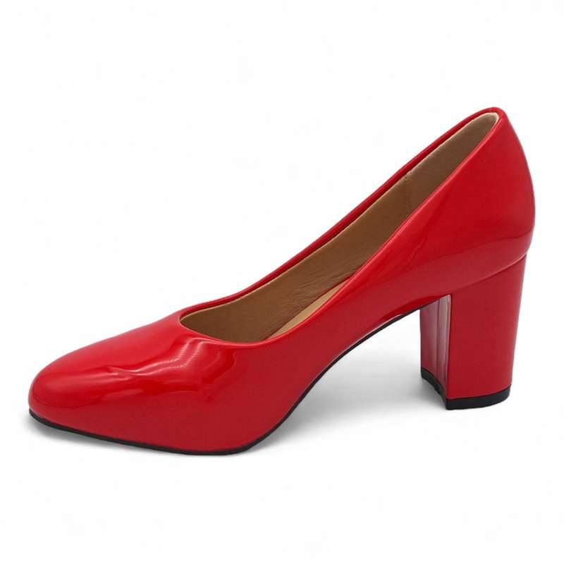 TTP Women Elegant PU Block Heels JSF78
