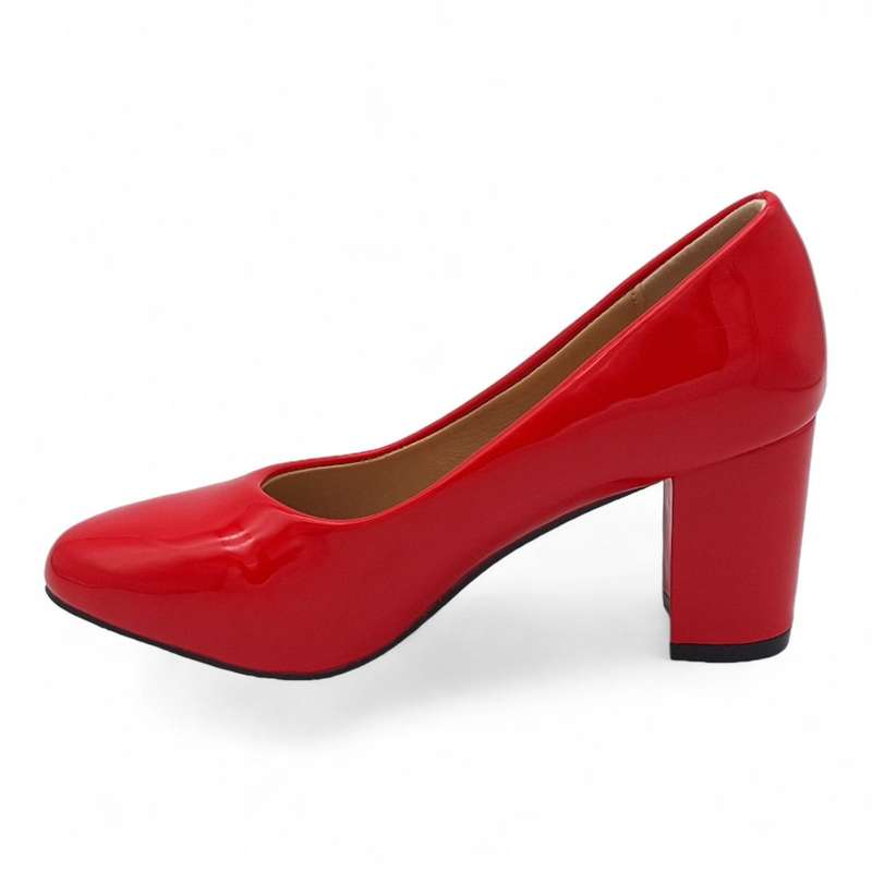 TTP Women Elegant PU Block Heels JSF78