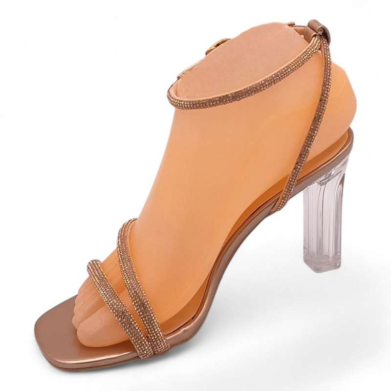 TTP Women Block Heel Slingback Ankle Strap Sandal- JSF123