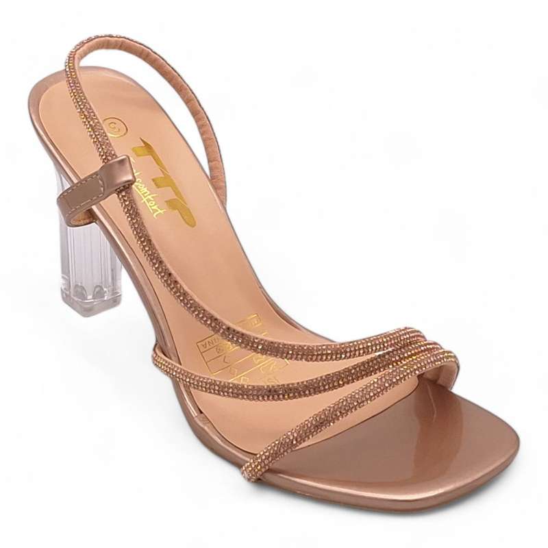 TTP Women Pull-On Wave Strap Block Heel Sandals - JSF125