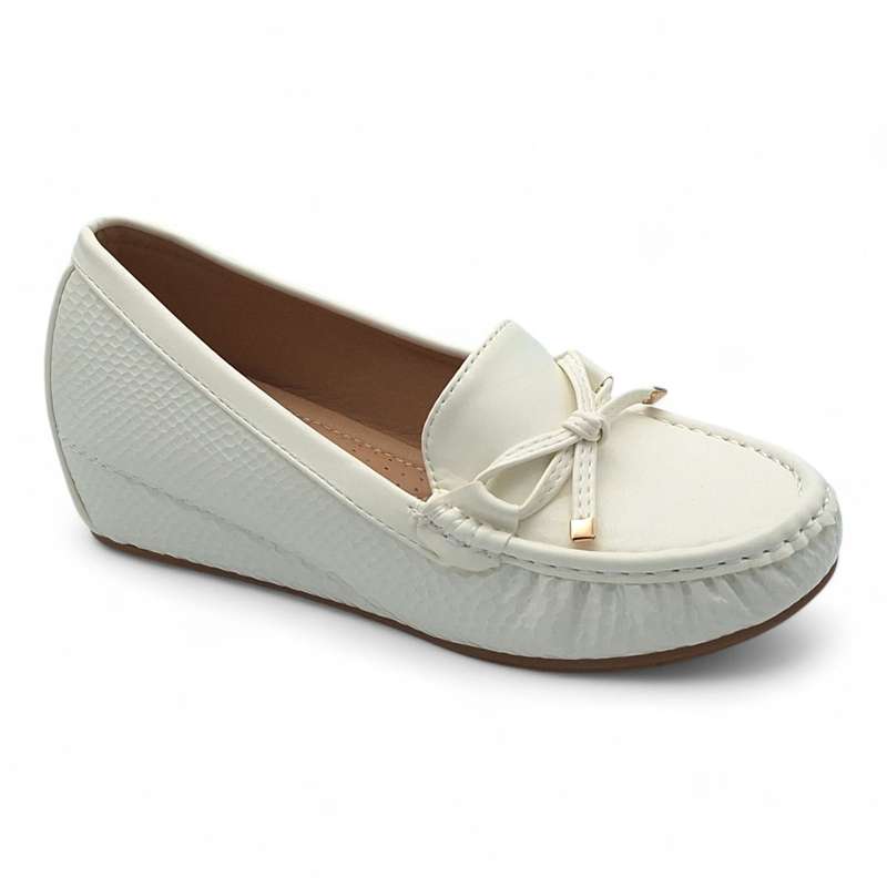 TTP Women Round Toe Wedge Heel Loafers JSF126