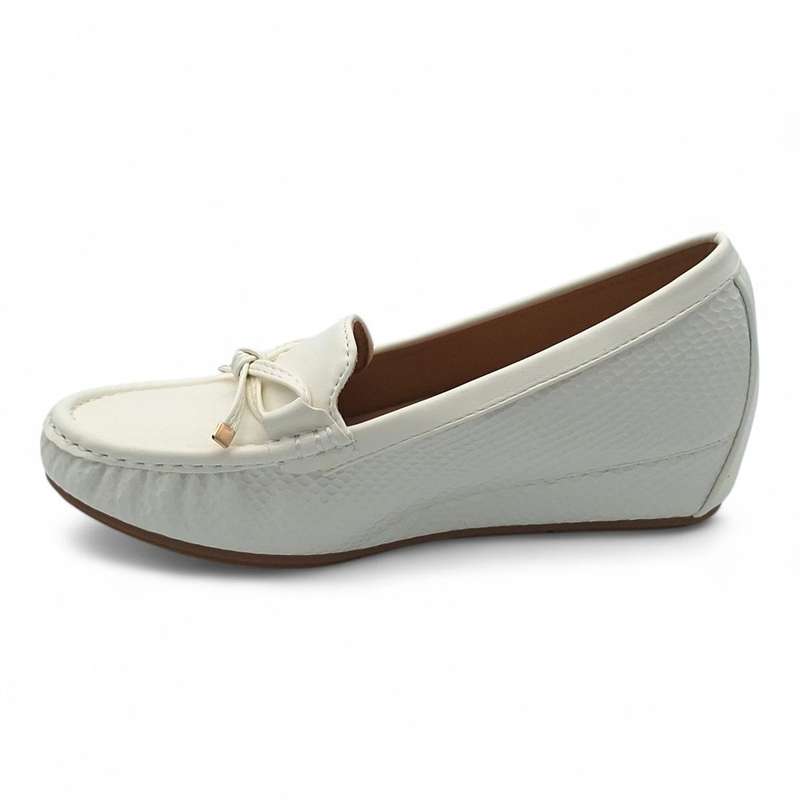 TTP Women Round Toe Wedge Heel Loafers JSF126