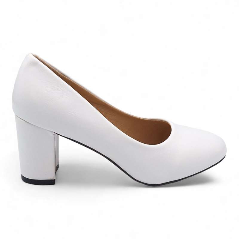 TTP Women Elegant PU Block Heels JSF78
