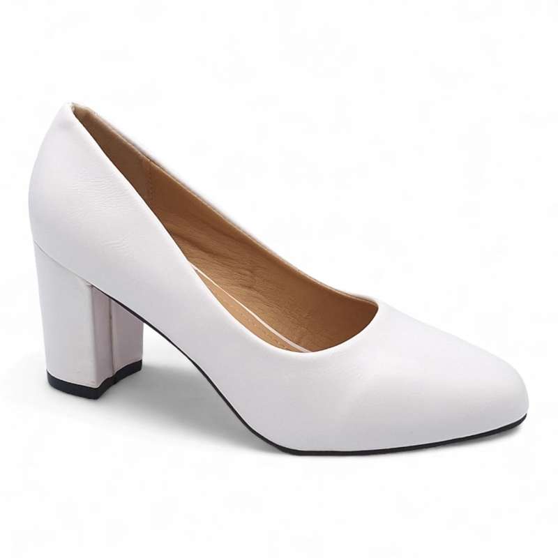 TTP Women Elegant PU Block Heels JSF78