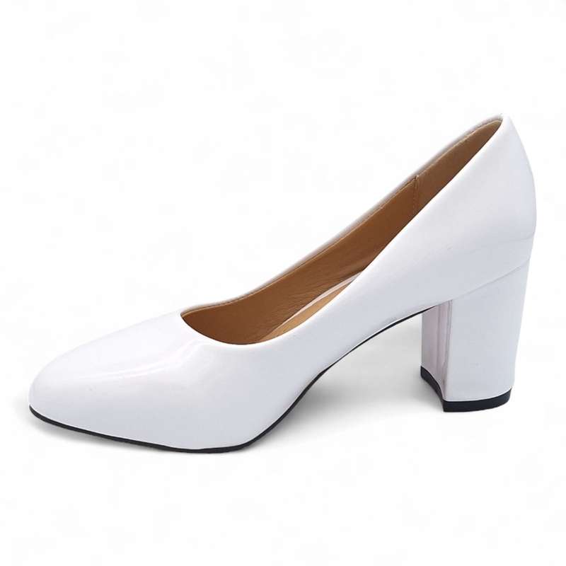 TTP Women Elegant PU Block Heels JSF78