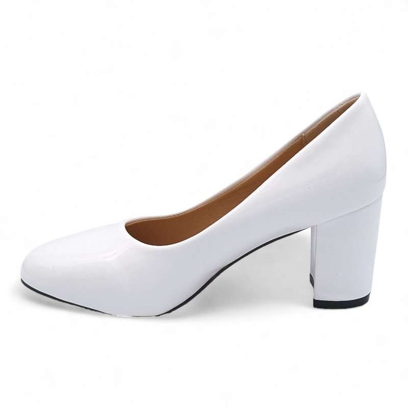 TTP Women Elegant PU Block Heels JSF78