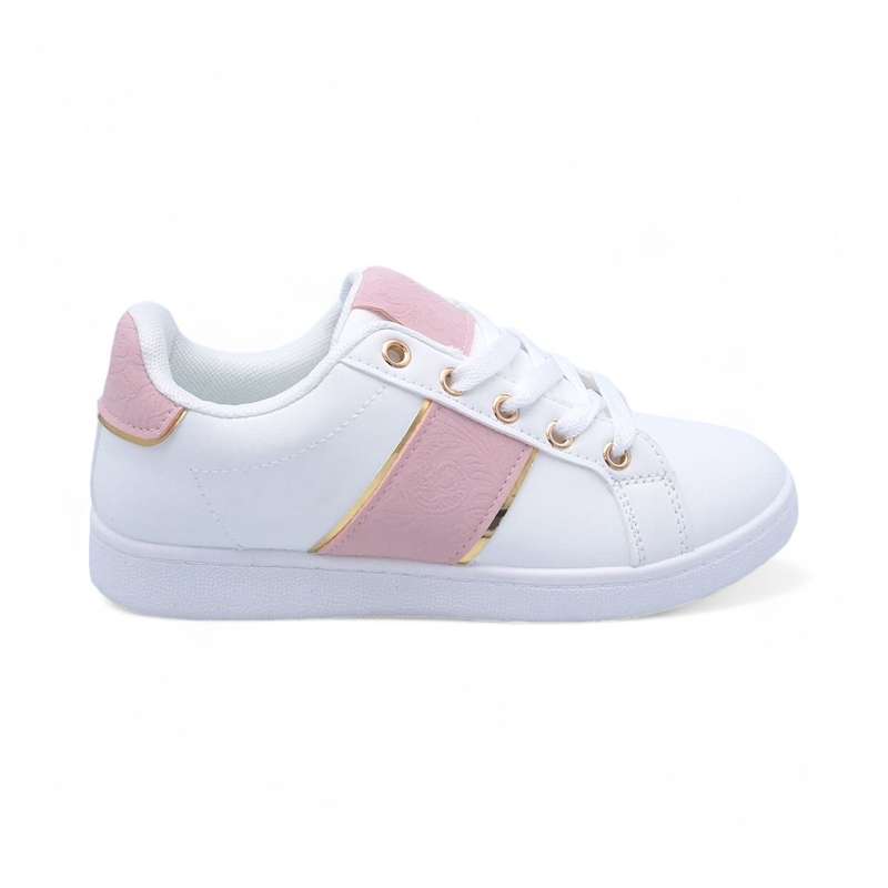 Women PU Fashion Sneakers with Square Decor XB31002