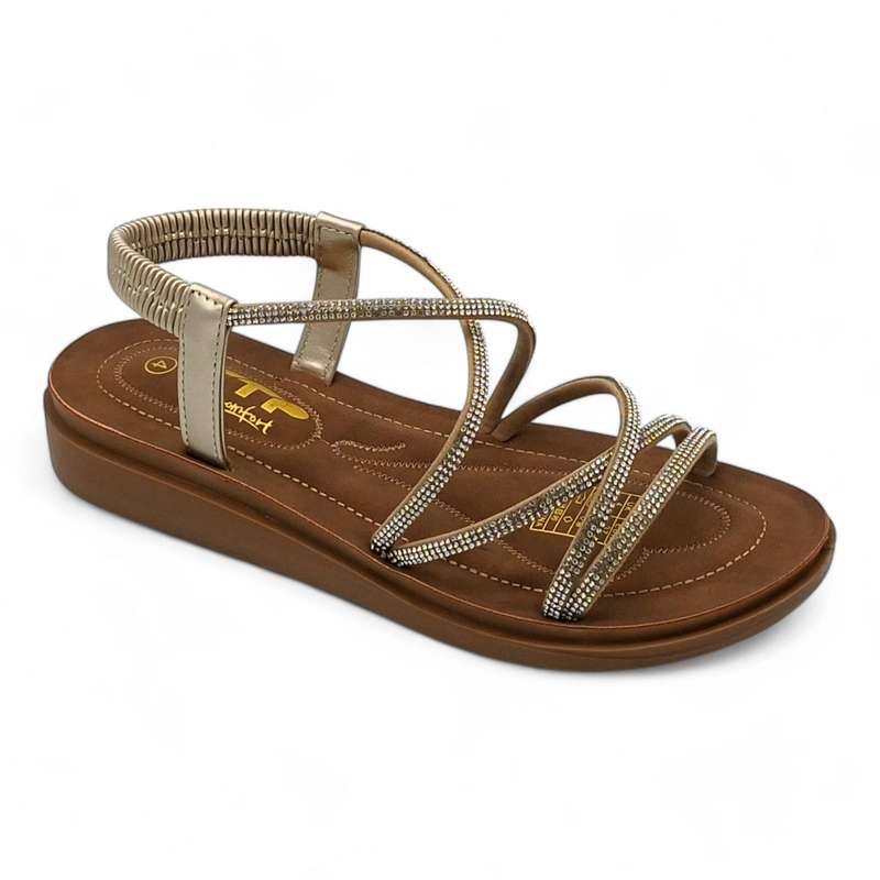 TTP Women Strappy Comfortable Embellished Sandal - MJ251010-2