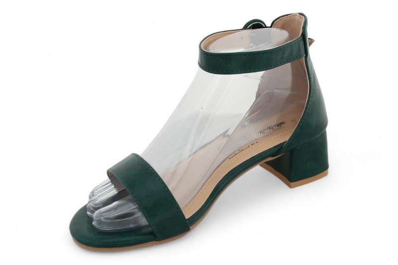 TTP Women Classic PU Block Heel Sandals with Ankle Strap HT240625-2