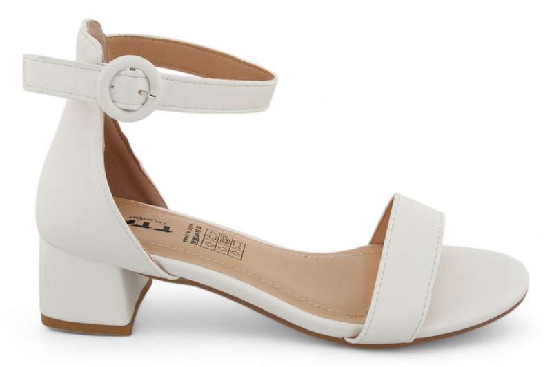 TTP Women Classic PU Block Heel Sandals with Ankle Strap HT240625-2