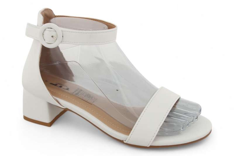TTP Women Classic PU Block Heel Sandals with Ankle Strap HT240625-2