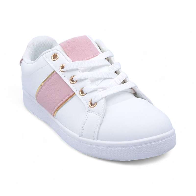 Women PU Fashion Sneakers with Square Decor XB31002