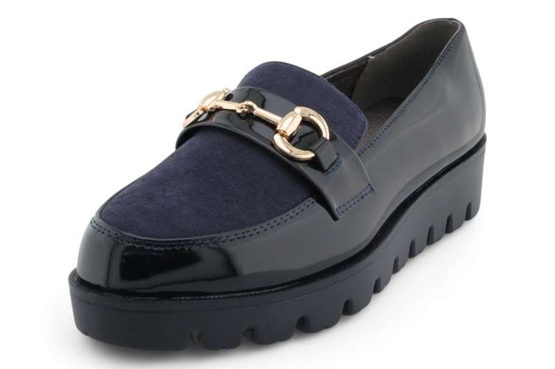 TTP Women Platform Round Toe Loafers with Link Decor HT2422-5
