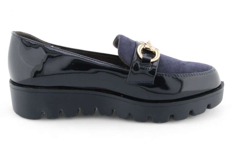 TTP Women Platform Round Toe Loafers with Link Decor HT2422-5