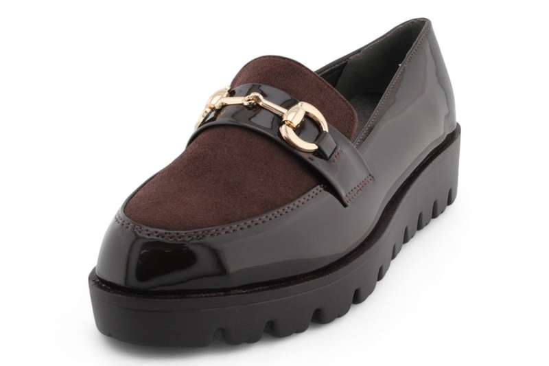 TTP Women Platform Round Toe Loafers with Link Decor HT2422-5